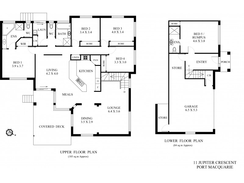 11 Jupiter Crescent, Port Macquarie NSW 2444 Floorplan