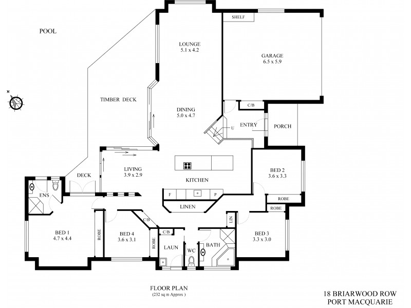 18 Briarwood Row, Port Macquarie NSW 2444 Floorplan