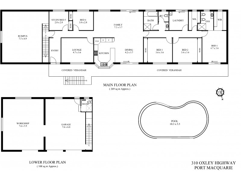 310 Oxley Highway, Port Macquarie NSW 2444 Floorplan