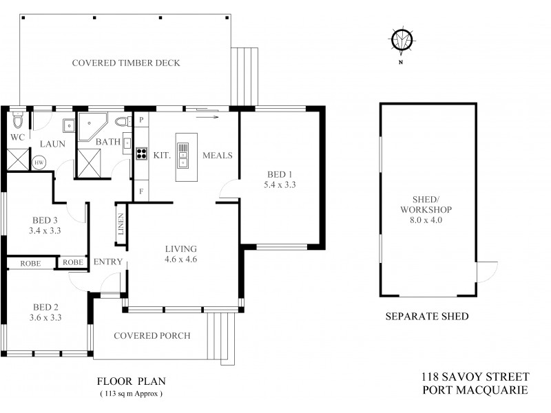 118 Savoy Street, Port Macquarie NSW 2444 Floorplan