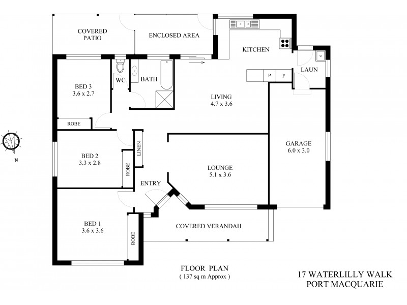 17 Waterlily Walk, Port Macquarie NSW 2444 Floorplan