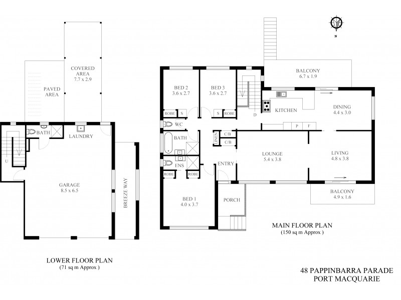 48 Pappinbarra Parade, Port Macquarie NSW 2444 Floorplan