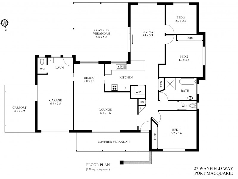 27 Wayfield Way, Port Macquarie NSW 2444 Floorplan
