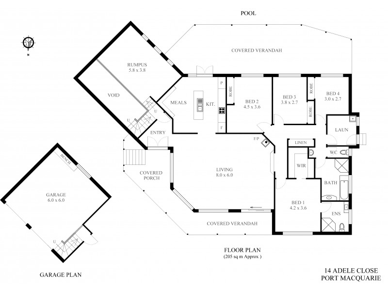 14 Adele Close, Port Macquarie NSW 2444 Floorplan