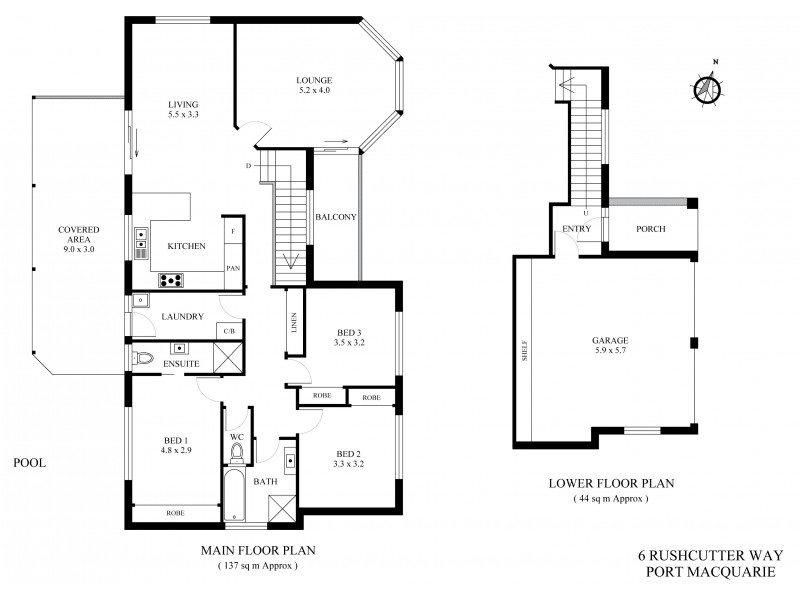 6 Rushcutter Way, Port Macquarie NSW 2444 Floorplan