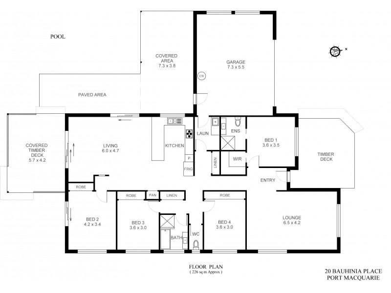 20 Bauhinia Place, Port Macquarie NSW 2444 Floorplan