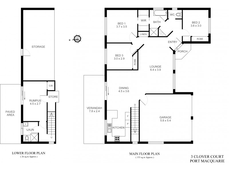 3 Clover Court, Port Macquarie NSW 2444 Floorplan