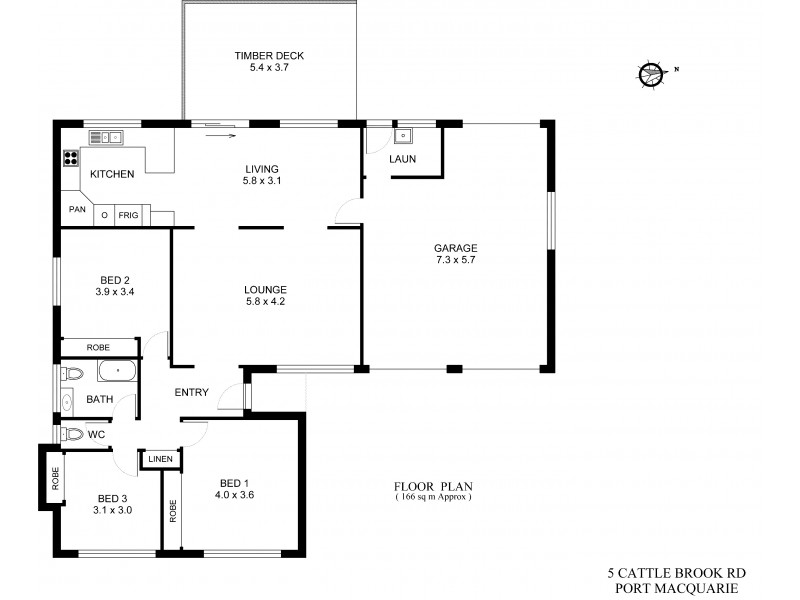 5 Cattle Brook Road, Port Macquarie NSW 2444 Floorplan