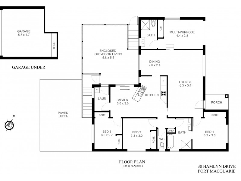 38 Hamlyn Drive, Port Macquarie NSW 2444 Floorplan