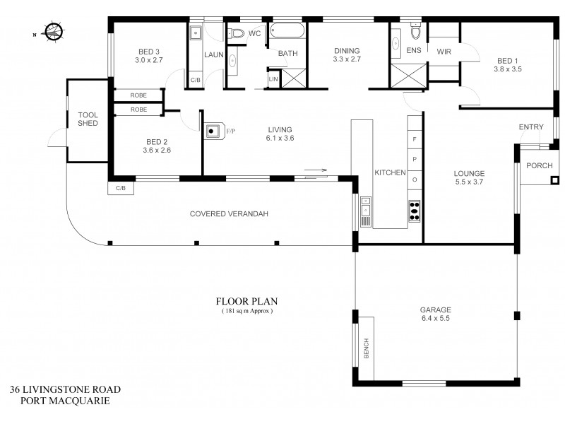 36 Livingstone Road, Port Macquarie NSW 2444 Floorplan