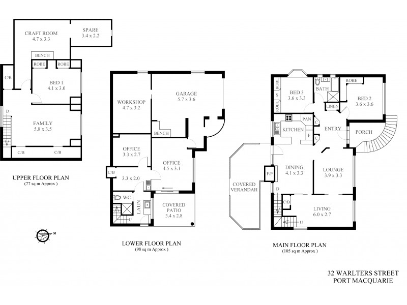 32 Warlters Street, Port Macquarie NSW 2444 Floorplan