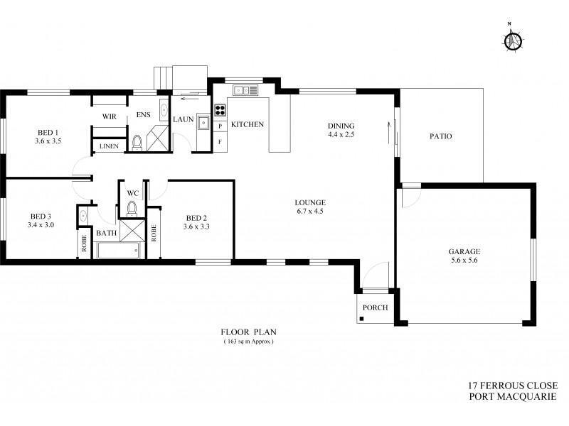 17 Ferrous Close, Port Macquarie NSW 2444 Floorplan