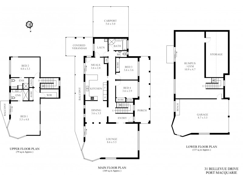 31 Bellevue Drive, Port Macquarie NSW 2444 Floorplan