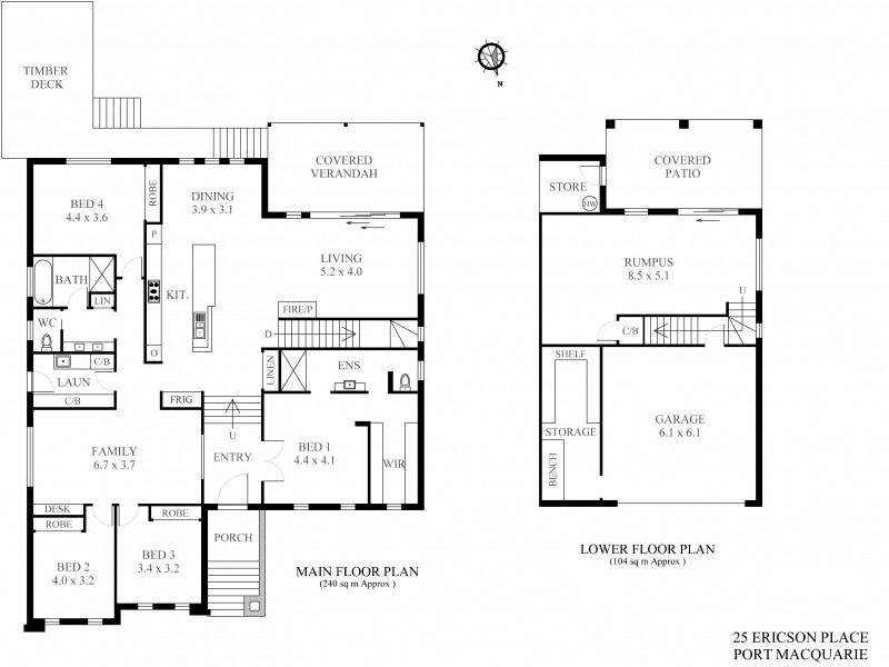 25 Ericson Place, Port Macquarie NSW 2444 Floorplan