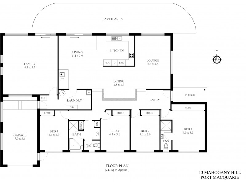 13 Mahogany Hill, Port Macquarie NSW 2444 Floorplan