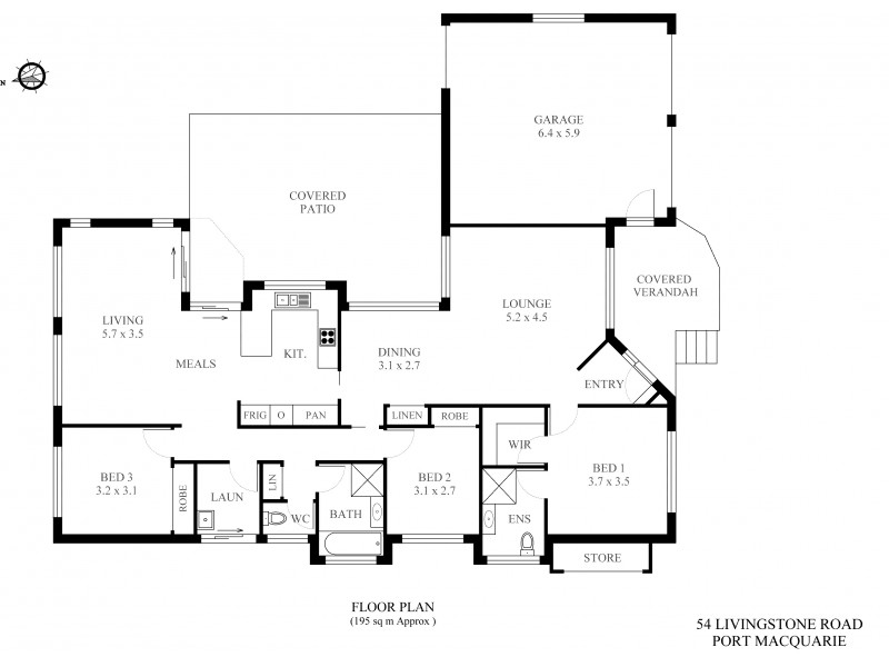 54 Livingstone Road, Port Macquarie NSW 2444 Floorplan