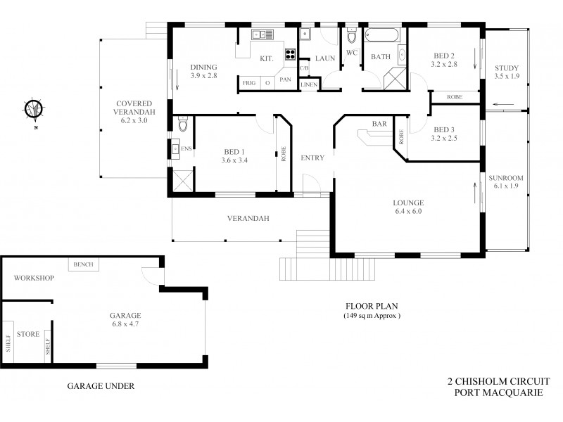 3 McLaren Drive, Port Macquarie NSW 2444 Floorplan