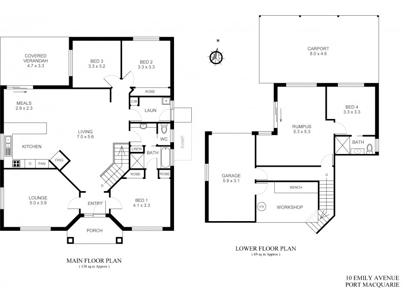 10 Emily Avenue, Port Macquarie NSW 2444 Floorplan