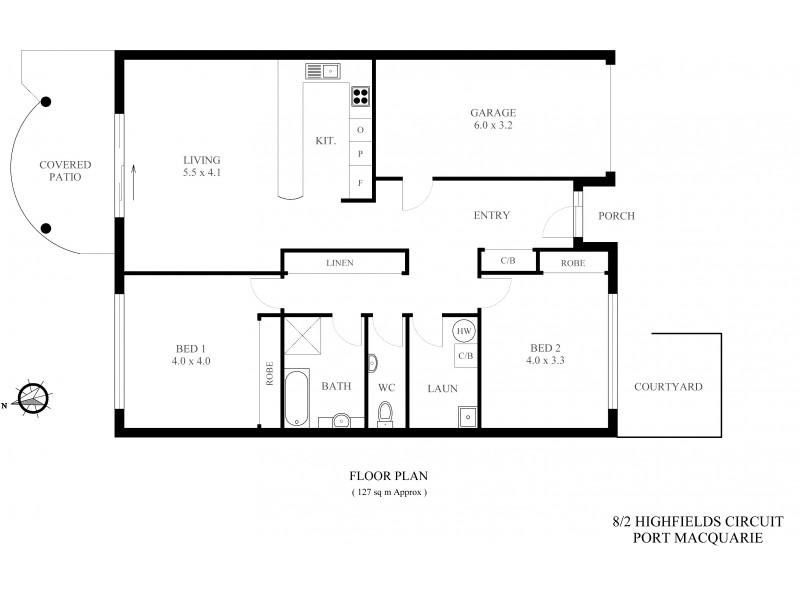 8/2 Highfields Circuit, Port Macquarie NSW 2444 Floorplan