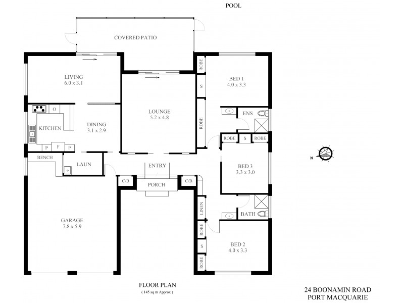 24 Boonamin Road, Port Macquarie NSW 2444 Floorplan