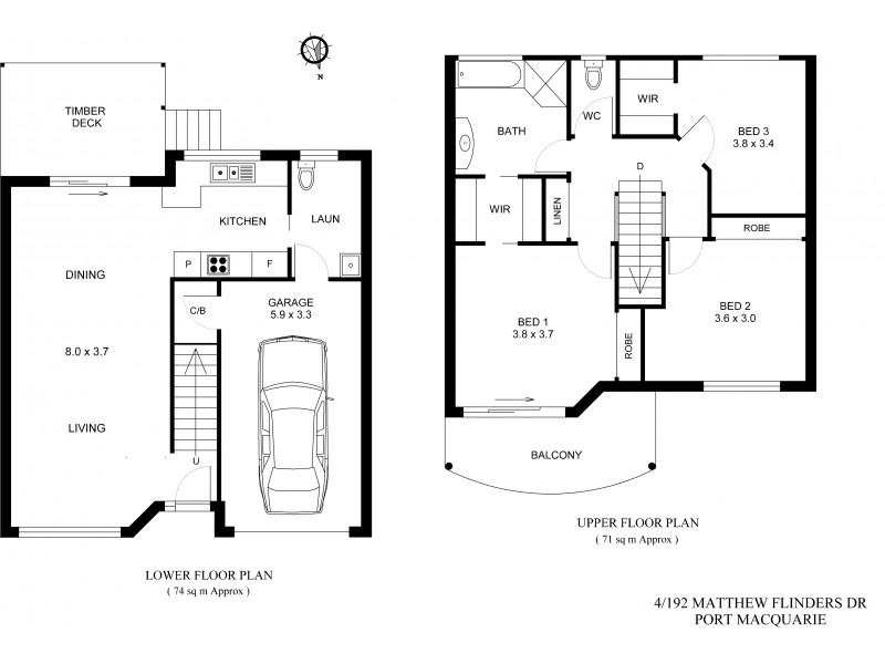 4/192 Matthew Flinders Drive, Port Macquarie NSW 2444 Floorplan