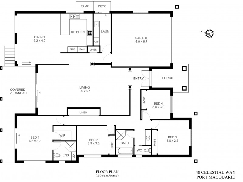 40 Celestial Way, Port Macquarie NSW 2444 Floorplan
