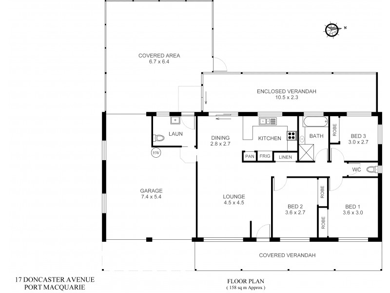 17 Doncaster Avenue, Port Macquarie NSW 2444 Floorplan