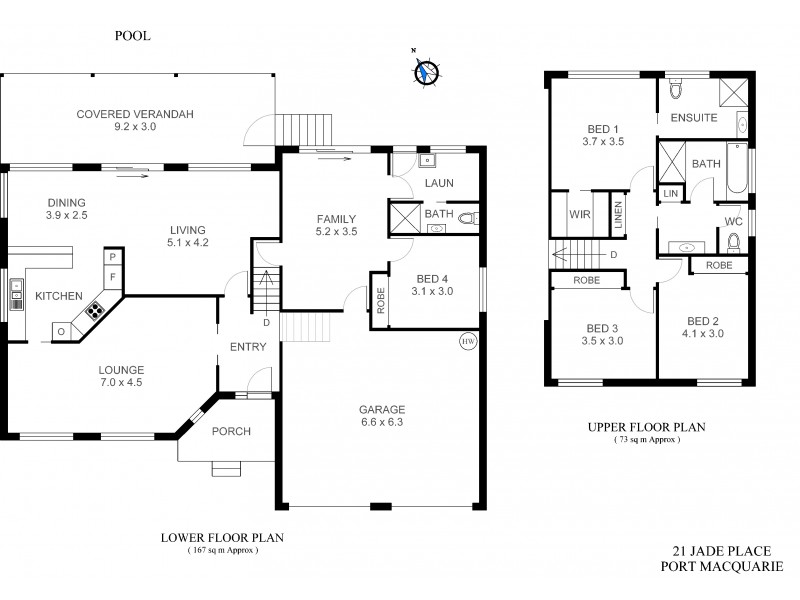 21 Jade Place, Port Macquarie NSW 2444 Floorplan