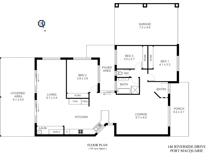 146 Riverside Drive, Port Macquarie NSW 2444 Floorplan
