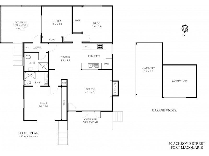 50 Ackroyd Street, Port Macquarie NSW 2444 Floorplan