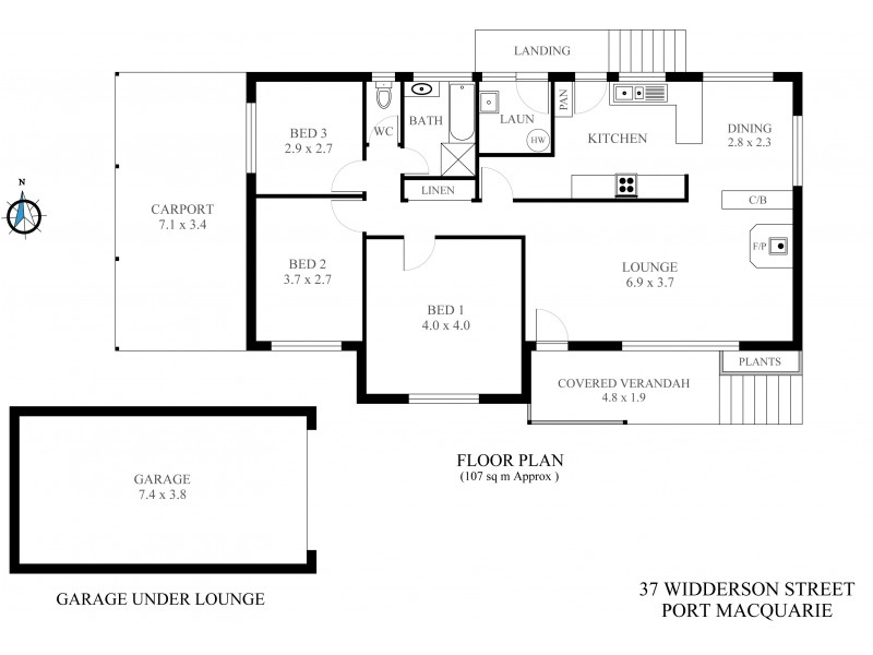 37 Widderson Street, Port Macquarie NSW 2444 Floorplan