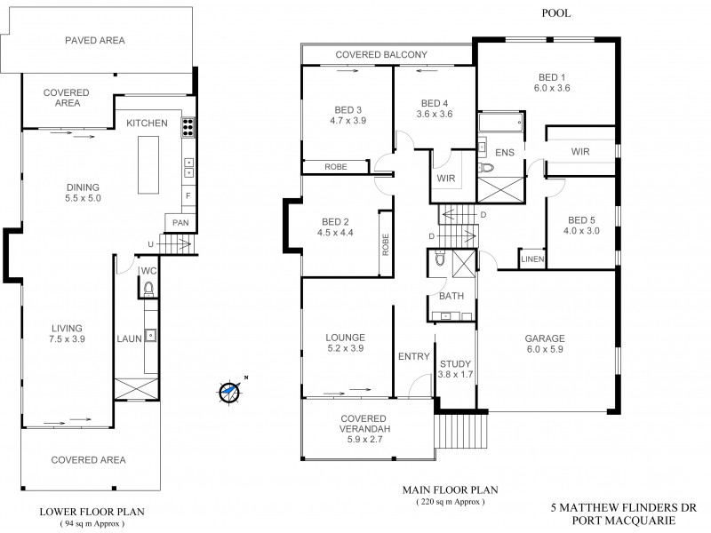 5 Matthew Flinders Drive, Port Macquarie NSW 2444 Floorplan