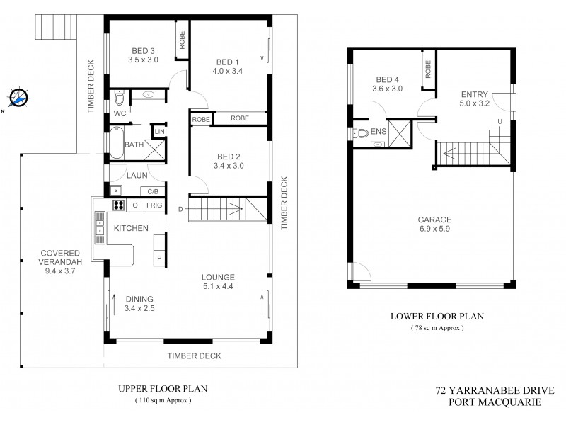 72 Yarranabee Road, Port Macquarie NSW 2444 Floorplan