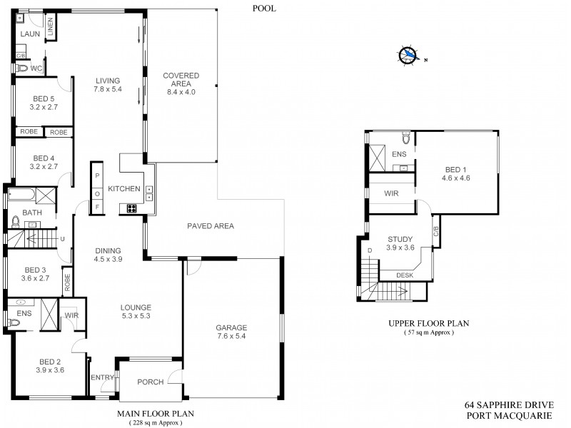 64 Sapphire Drive, Port Macquarie NSW 2444 Floorplan