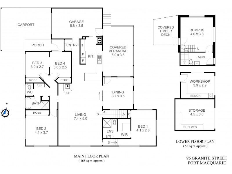 96 Granite Street, Port Macquarie NSW 2444 Floorplan