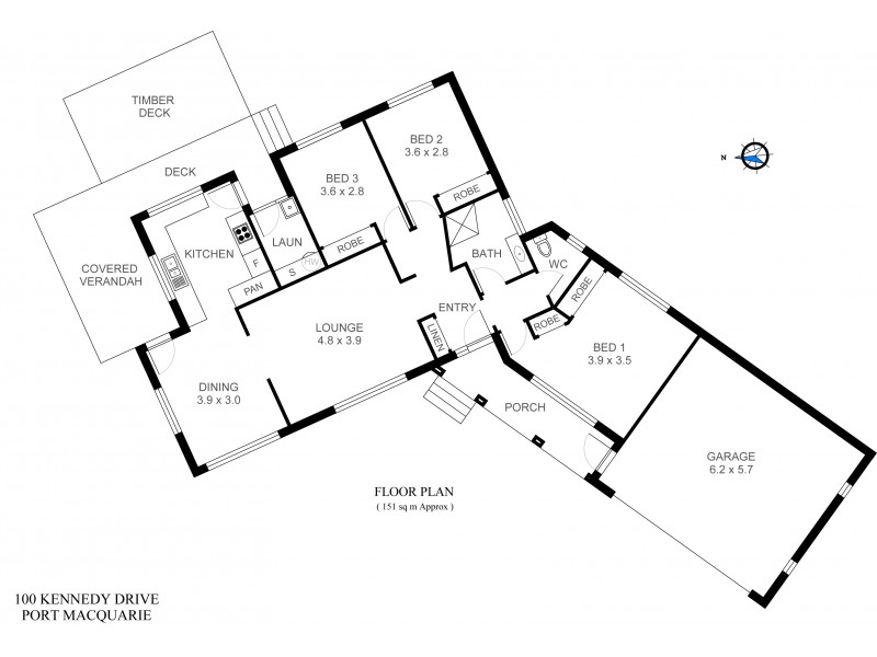 100 Kennedy Drive, Port Macquarie NSW 2444 Floorplan