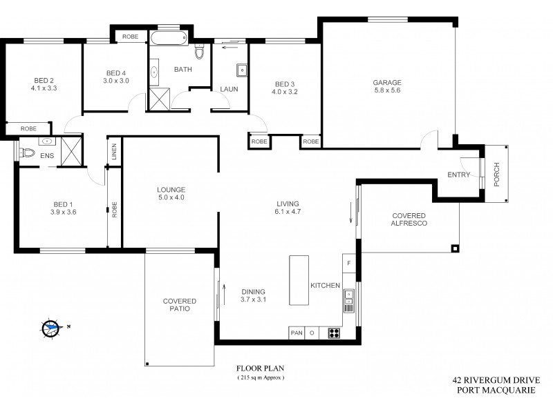 42 Rivergum Drive, Port Macquarie NSW 2444 Floorplan