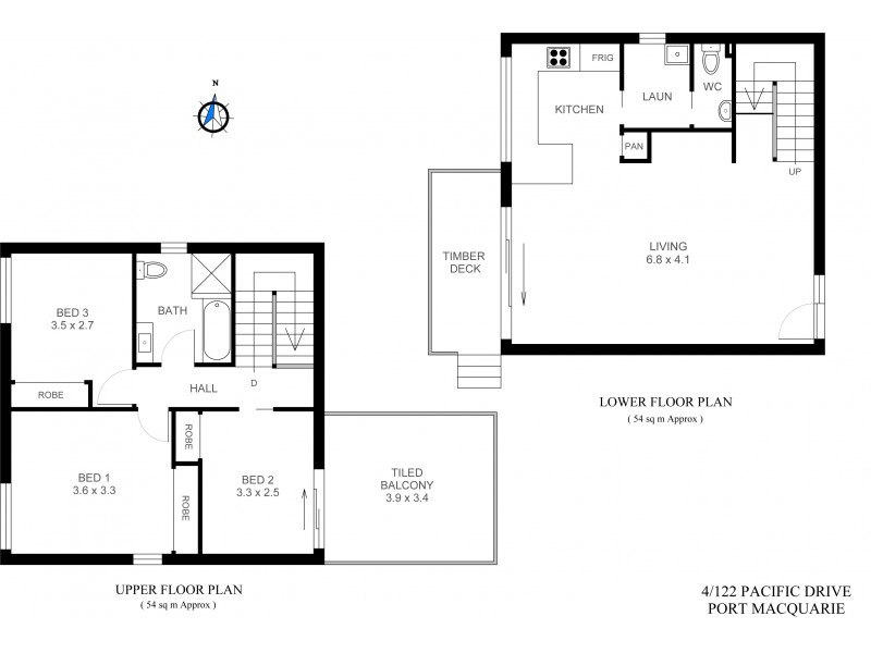 4/122 Pacific Drive, Port Macquarie NSW 2444 Floorplan