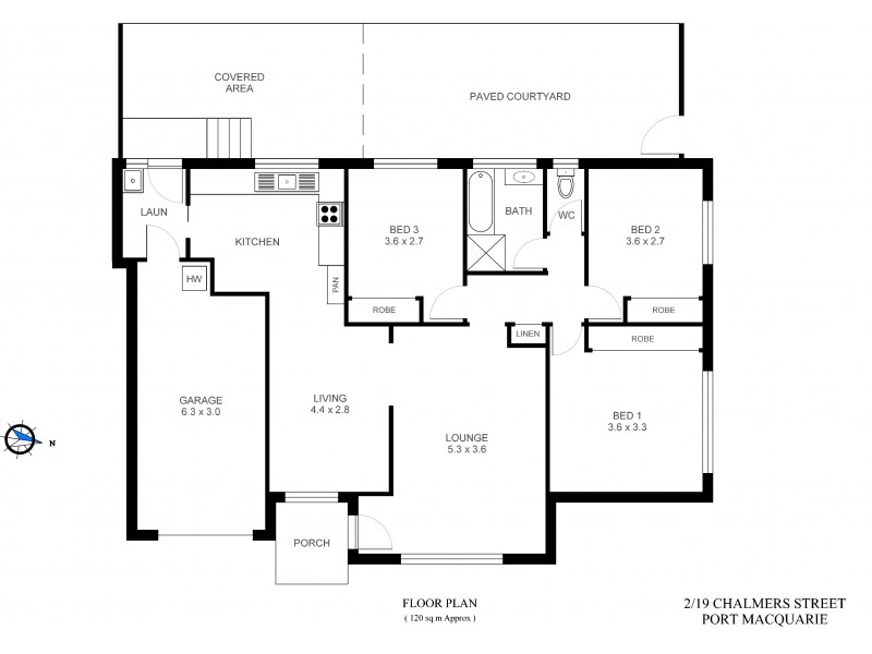 2/60 Swift Street, Port Macquarie NSW 2444 Floorplan