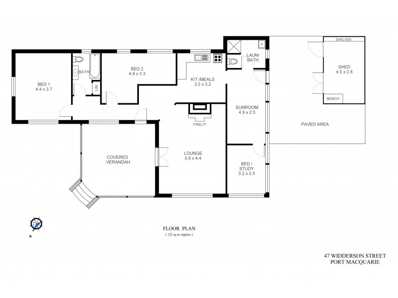 47 Widderson Street, Port Macquarie NSW 2444 Floorplan