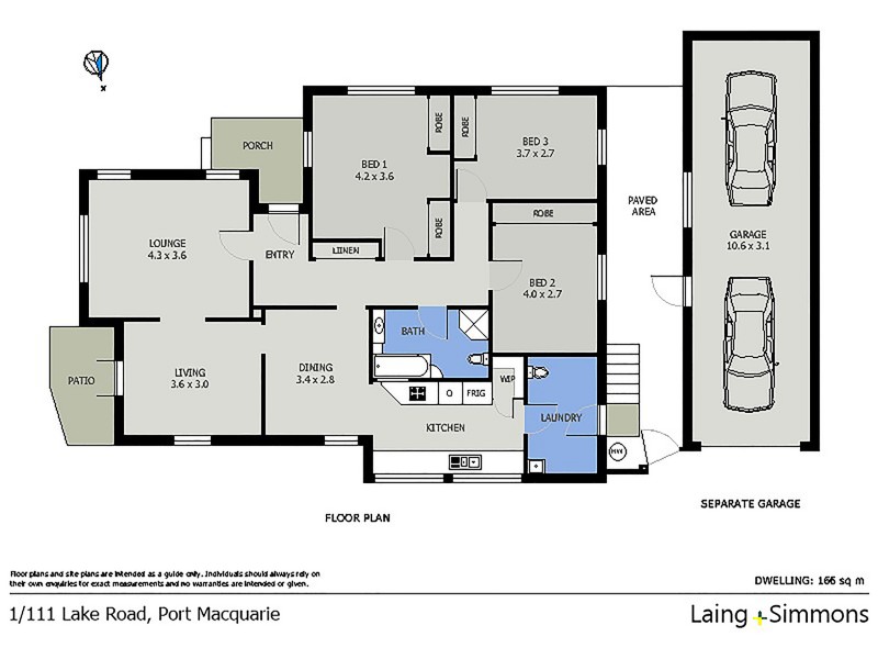 1/111 Lake Road, Port Macquarie NSW 2444 Floorplan