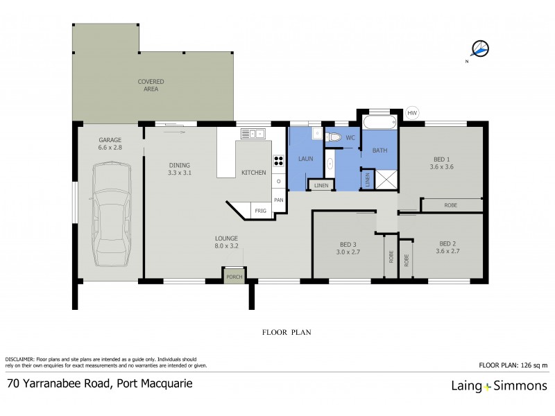 70 Yarranabee Road, Port Macquarie NSW 2444 Floorplan
