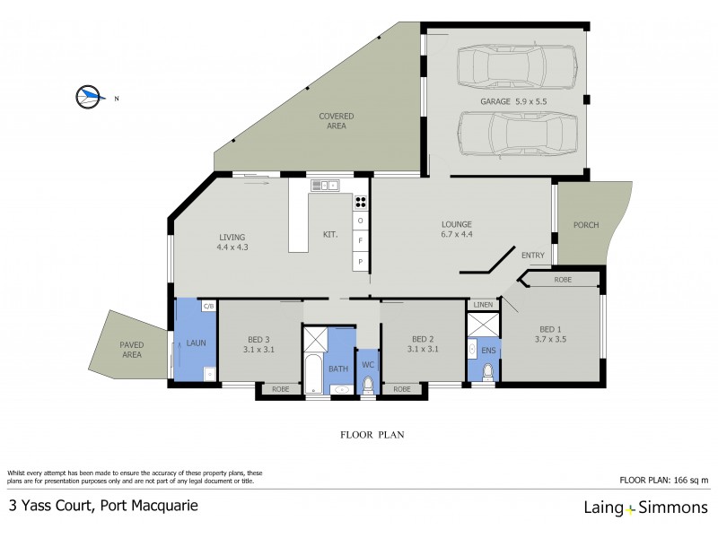 3 Yass Court, Port Macquarie NSW 2444 Floorplan