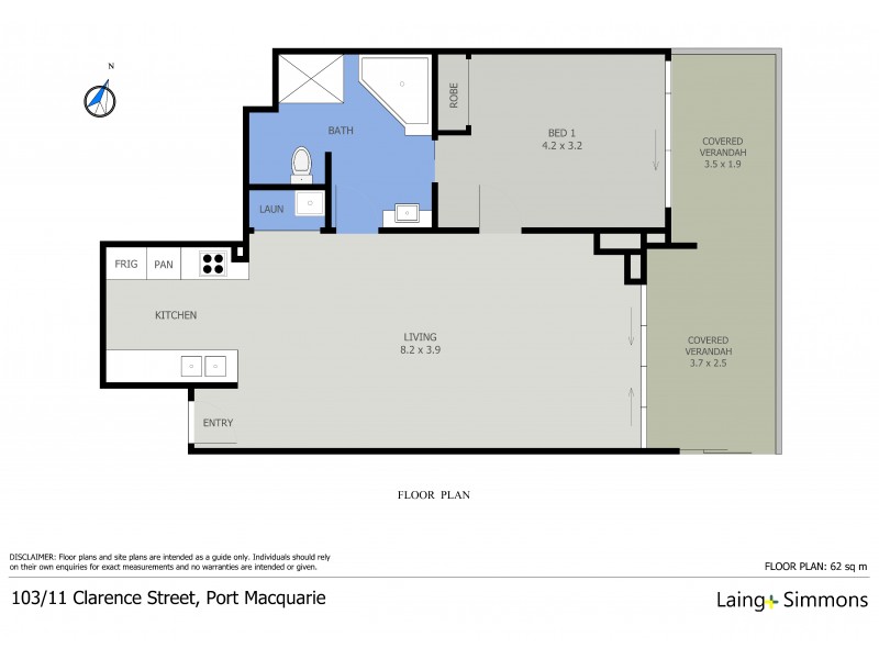 103/11 Clarence Street, Port Macquarie NSW 2444 Floorplan