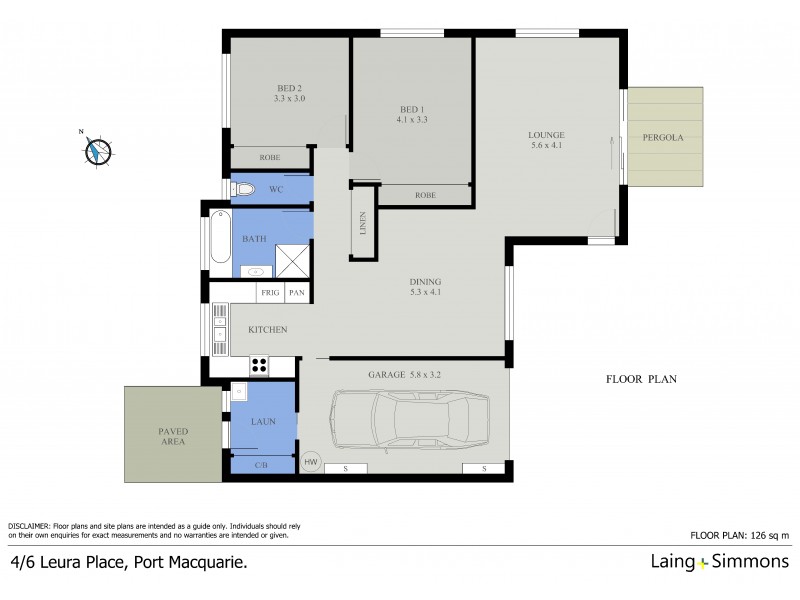 4/6 Leura Place, Port Macquarie NSW 2444 Floorplan