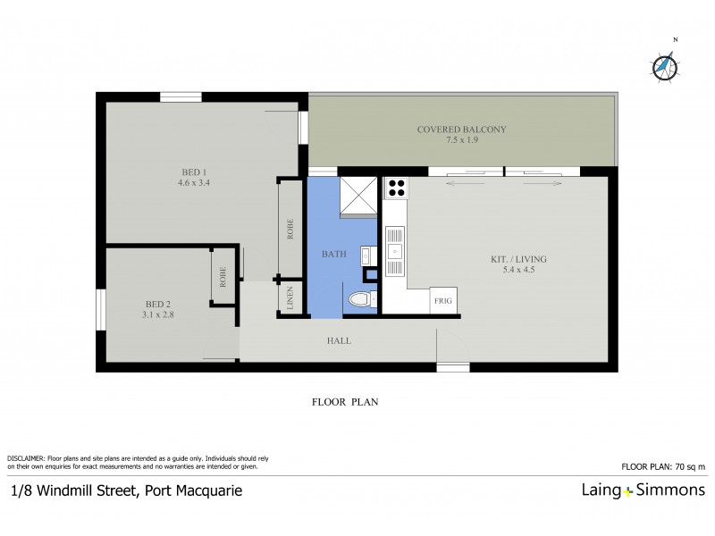 1/8 Windmill Street, Port Macquarie NSW 2444 Floorplan
