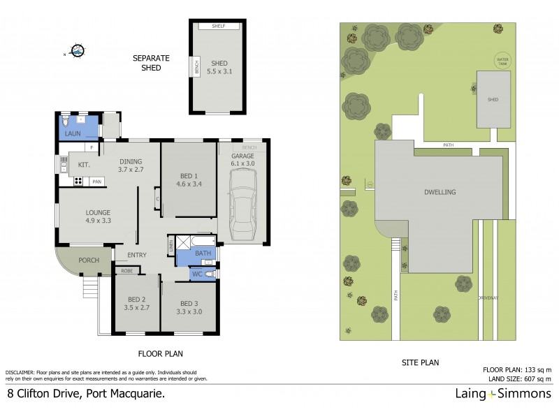 8 Clifton Drive, Port Macquarie NSW 2444 Floorplan