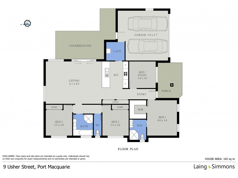 9 Usher Street, Port Macquarie NSW 2444 Floorplan