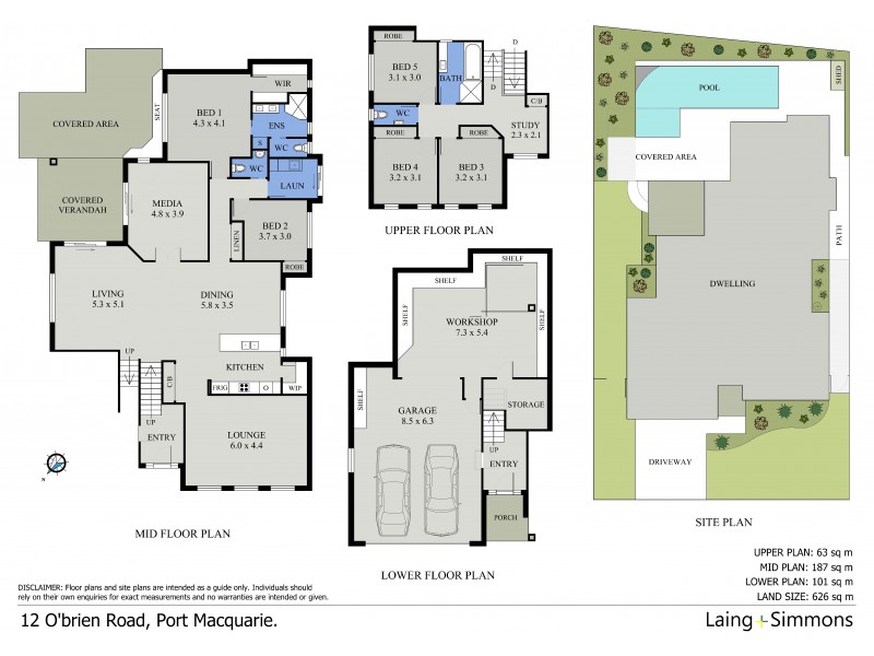 12 O’Briens Road, Port Macquarie NSW 2444 Floorplan