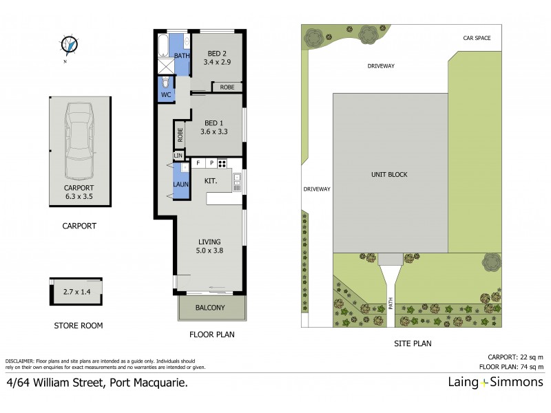 4/64 William Street, Port Macquarie NSW 2444 Floorplan